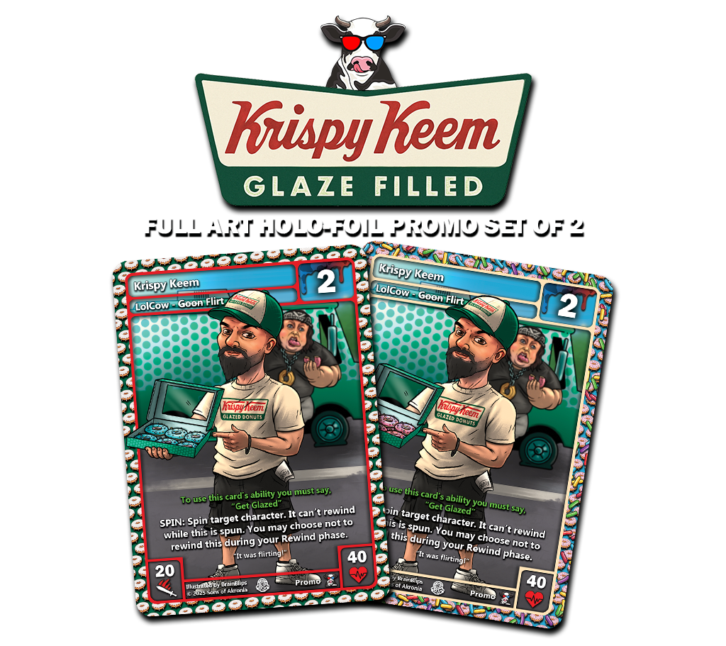 Krispy Keem Full Art Holofoil Promo Set of 2