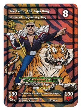 Tiger King Joe Exotic Collector Promo Pack
