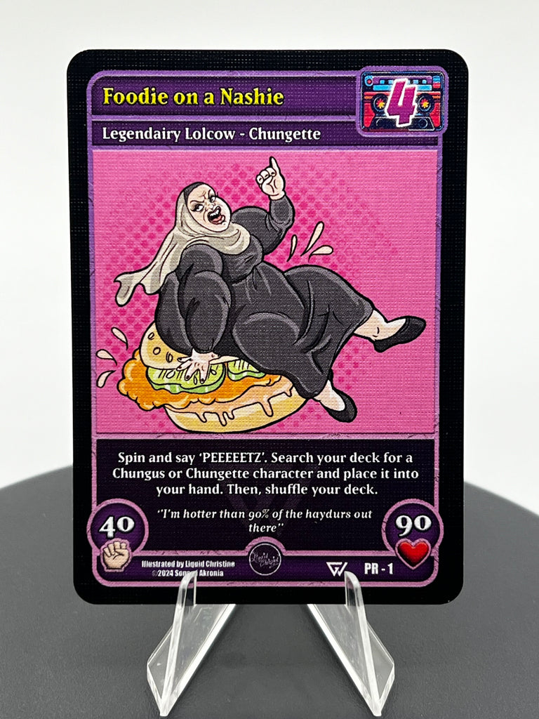 Foodie on a Nashie - Gorlworld #1 Textured Promo Card