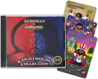 LolCow TCG x Afroman: Courthouse Collection — Serialized CD Case Preorder Bundle (Holo & Regular Options)