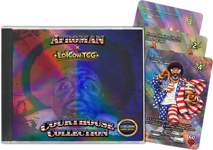 LolCow TCG x Afroman: Courthouse Collection — Serialized CD Case Preorder Bundle (Holo & Regular Options)